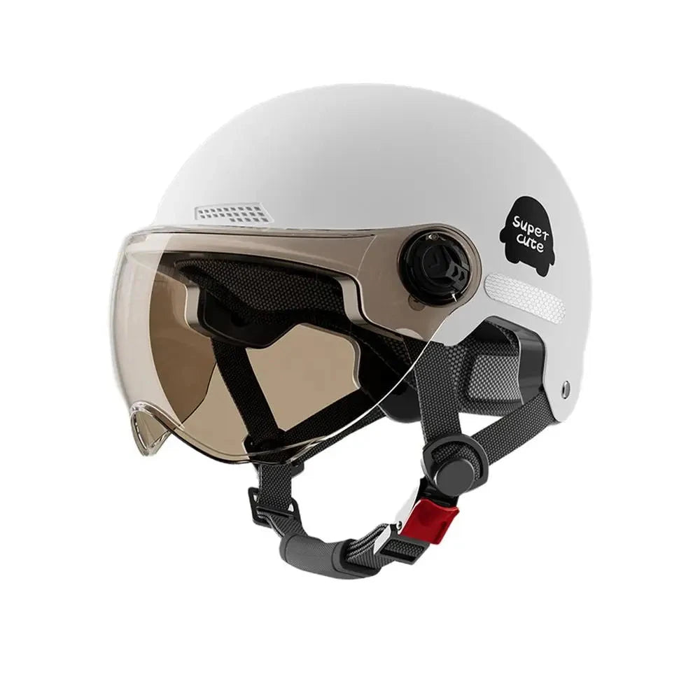 Casque velo avec visiere retractable