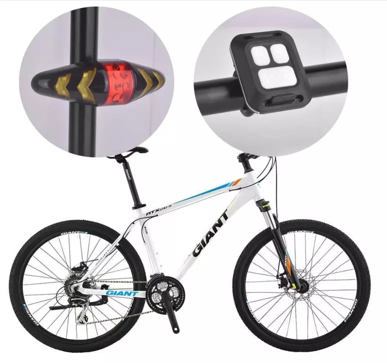 Éclairage vélo arrière clignotant avec télécommande 500mAh Pédale Maurice