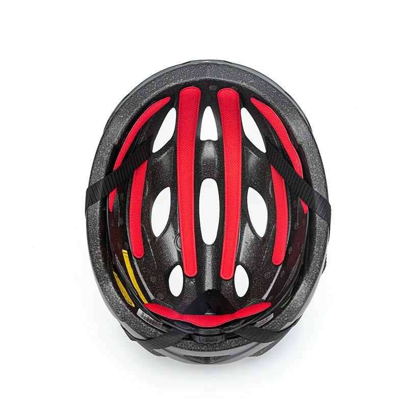 Casque vélo visière de route moulé Pédale Maurice