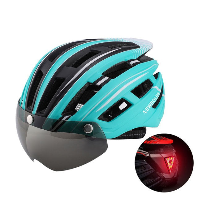 Casque vélo lumineux LED de route Pédale Maurice