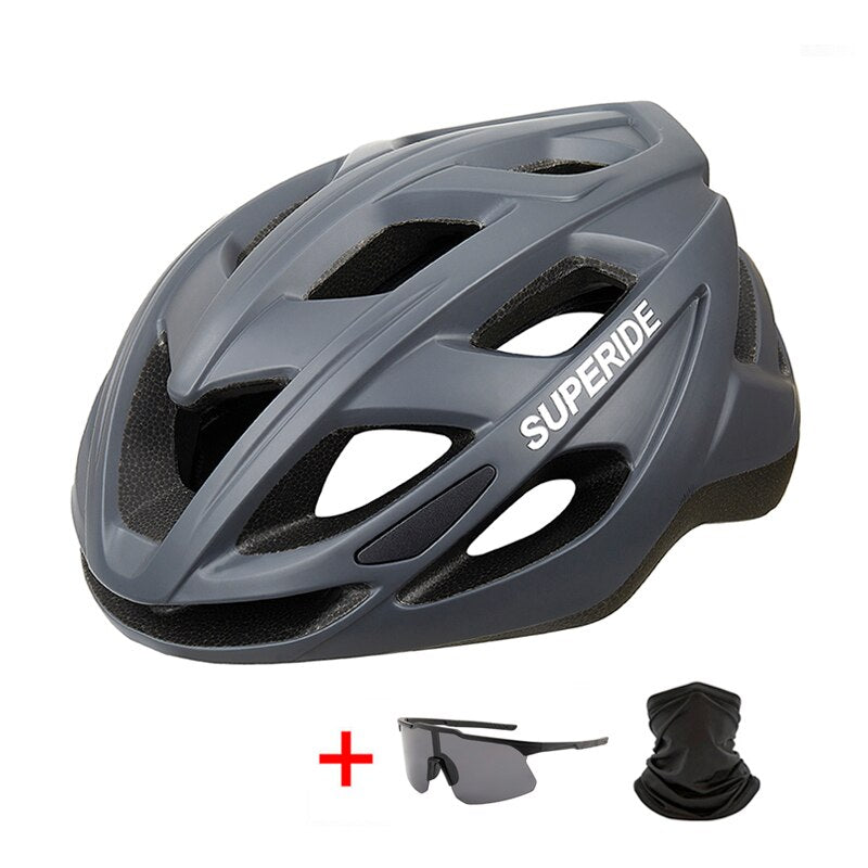 Kit casque vélo de route avec lunette et cagoule Pédale Maurice