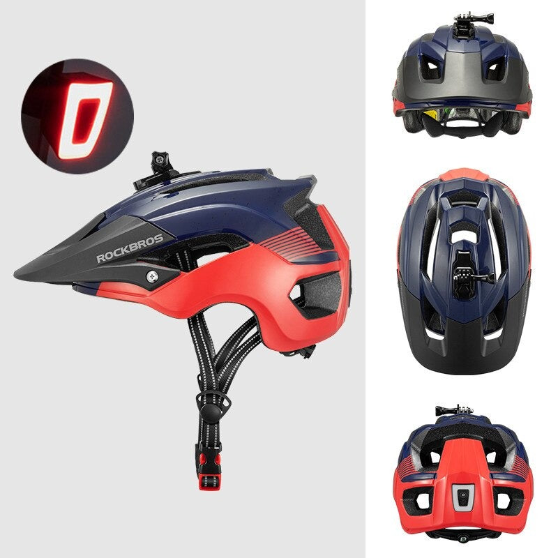 Casque vélo VTT avec support LED arrière Pédale Maurice