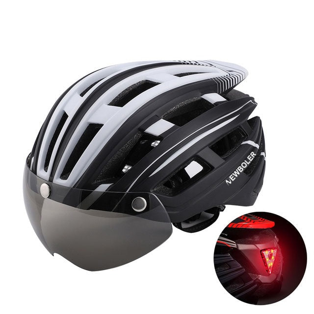 Casque vélo lumineux LED de route Pédale Maurice