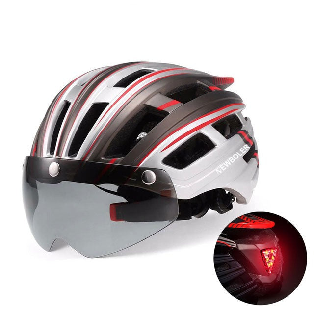 Casque vélo lumineux LED de route Pédale Maurice