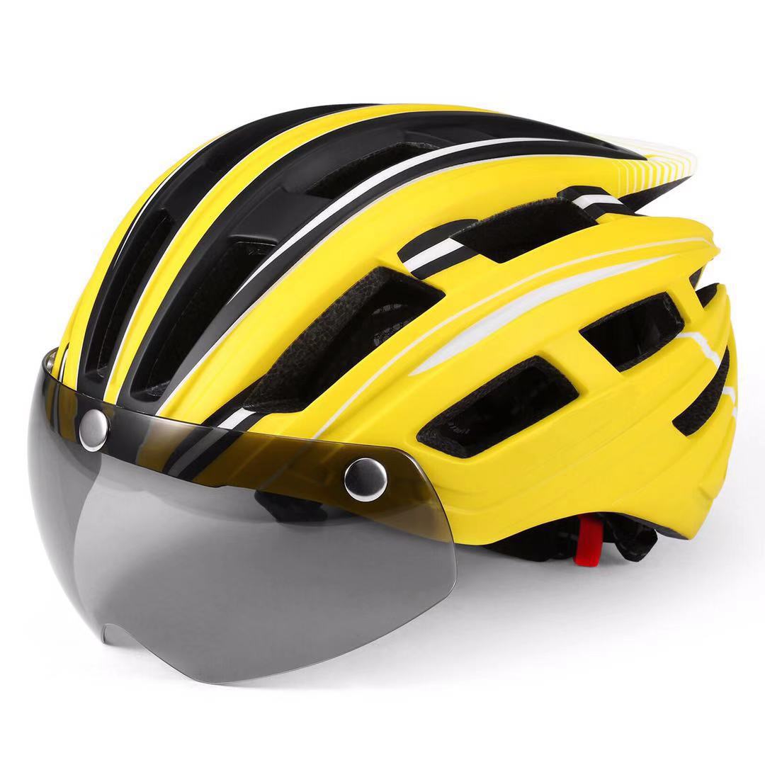 Casque vélo lumineux LED de route Pédale Maurice