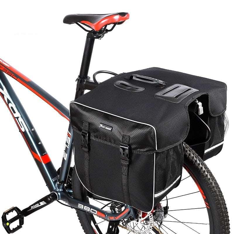 Sacoche double arrière de vélo 30L avec housse de pluie Cyclogo