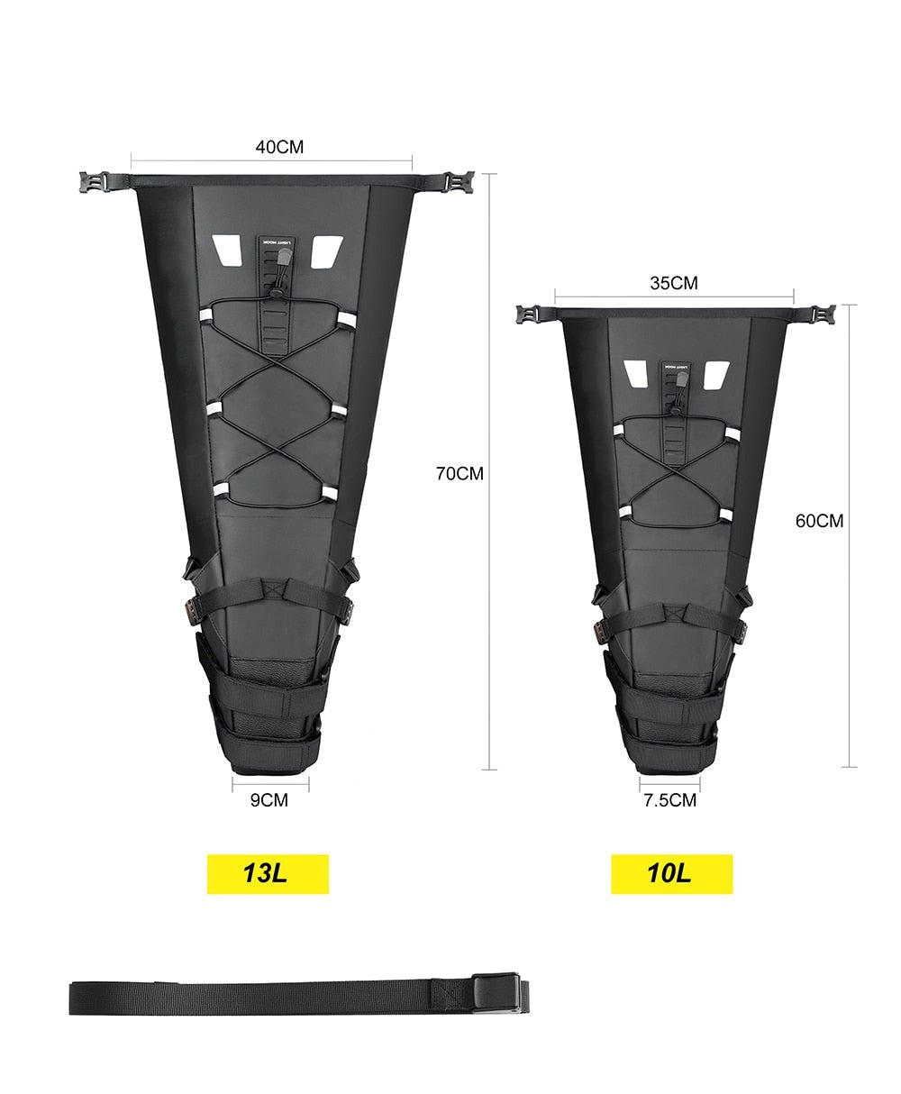 Sacoche selle de vélo 10L & 13L réfléchissante et waterproof Pédale Maurice