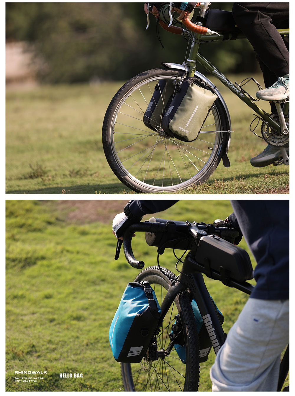 Sacoche fourche de vélo 4-6L étanche pour voyage Pédale Maurice