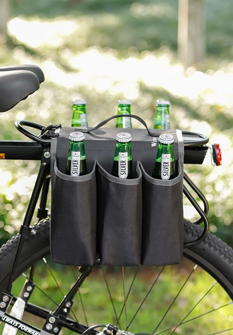 Sacoche porte bagage arrière vélo isotherme pour boissons