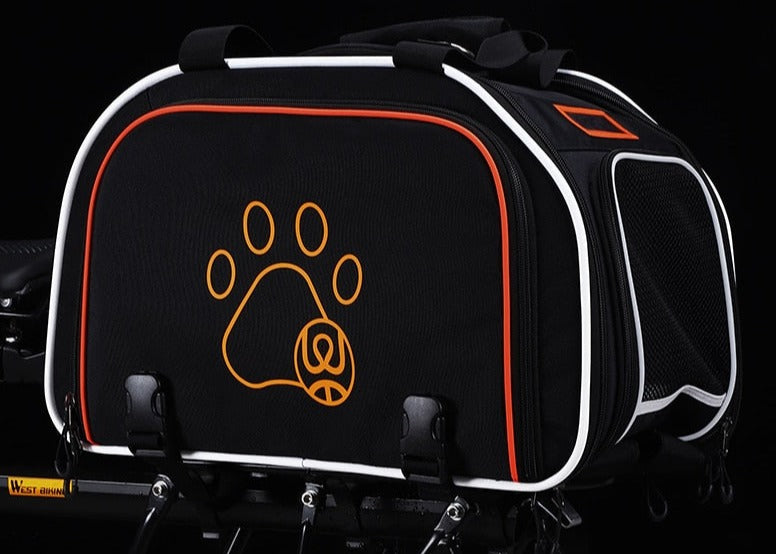 Sacoche porte bagage arrière extensible pour animaux