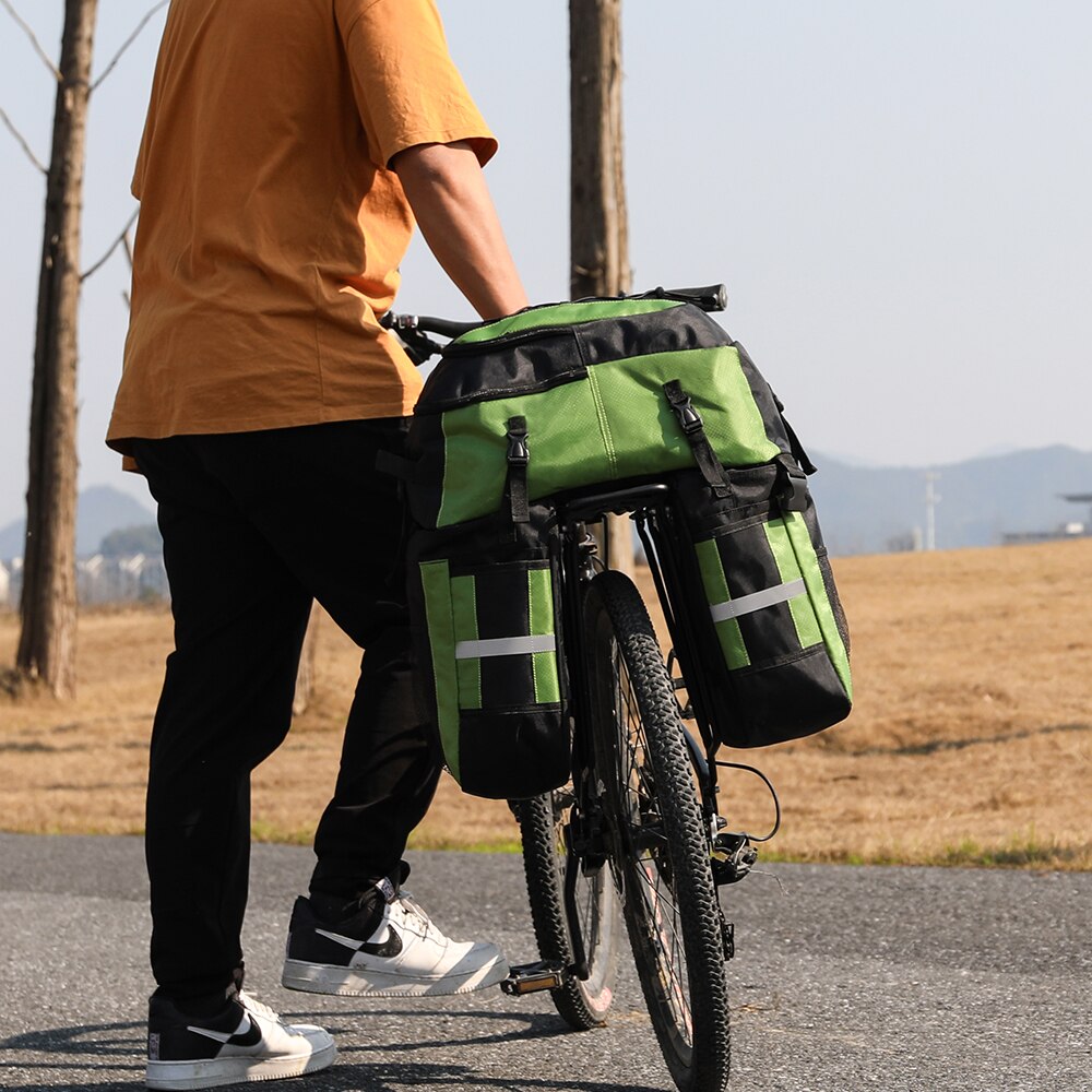 Sacoche double vélo 70L arrière 3 en 1 de voyage Pédale Maurice